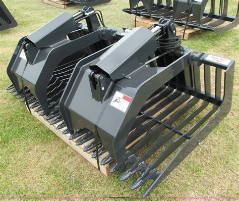 skid steer brush grapple for sell|used grapple bucket skid steer.